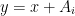 $ y = x + A_i $