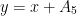 $y = x + A_5$