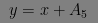 $y = x + A_5$