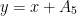 $y = x + A_5$